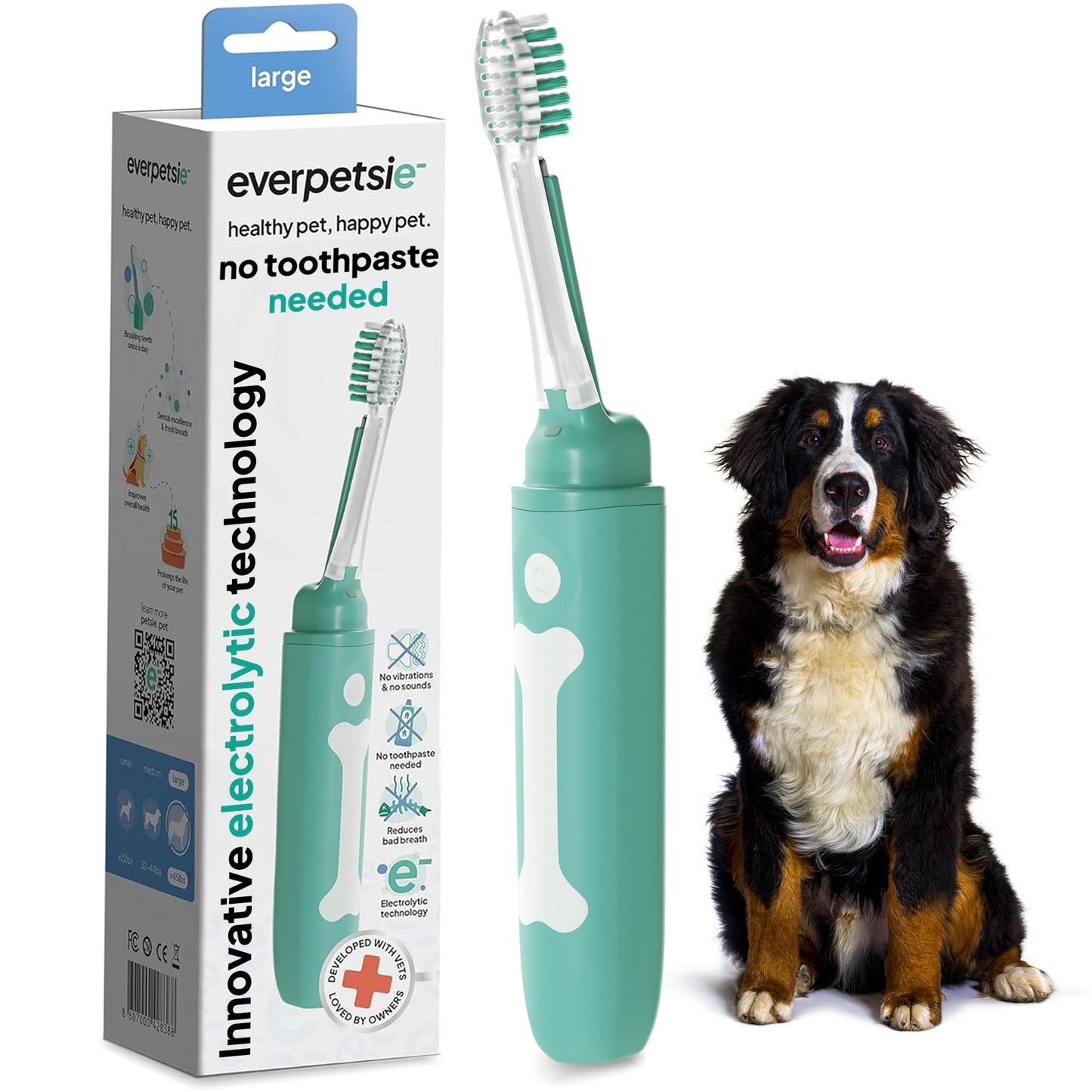 Electrolytic Dog Toothbrush For Plaque Removal