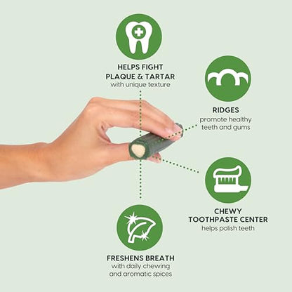 Brushless Dental Chews For Plaque & Fresh Breath