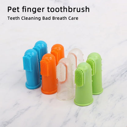 4-Pack Soft Bristle Pet Finger Toothbrushes