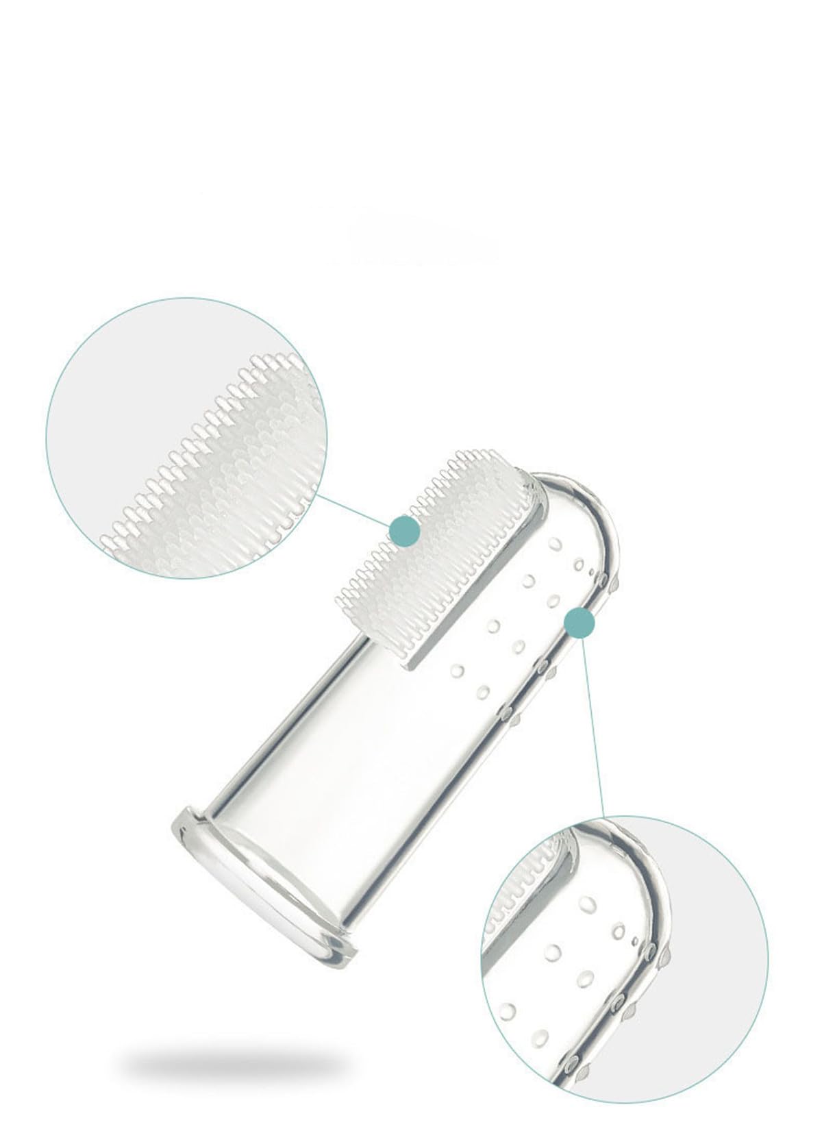 365-Pack Soft Silicone Pet Finger Toothbrush Kit