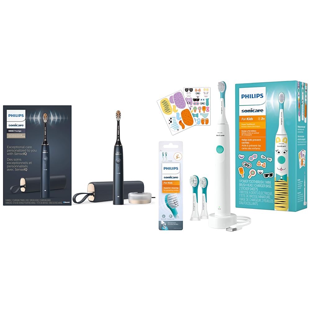 Smart Electric Toothbrush Bundle With Kids Brush