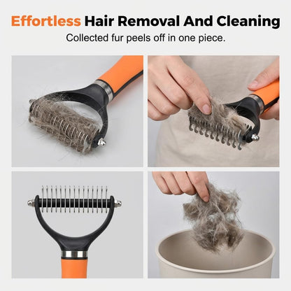 Double-Sided Pet Dematting & Deshedding Comb