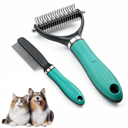 Double-Sided Pet Dematting & Deshedding Comb