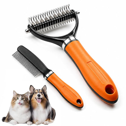 Double-Sided Pet Dematting & Deshedding Comb