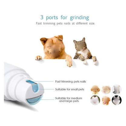 Quiet Pet Nail Grinder & Clipper For All Sizes