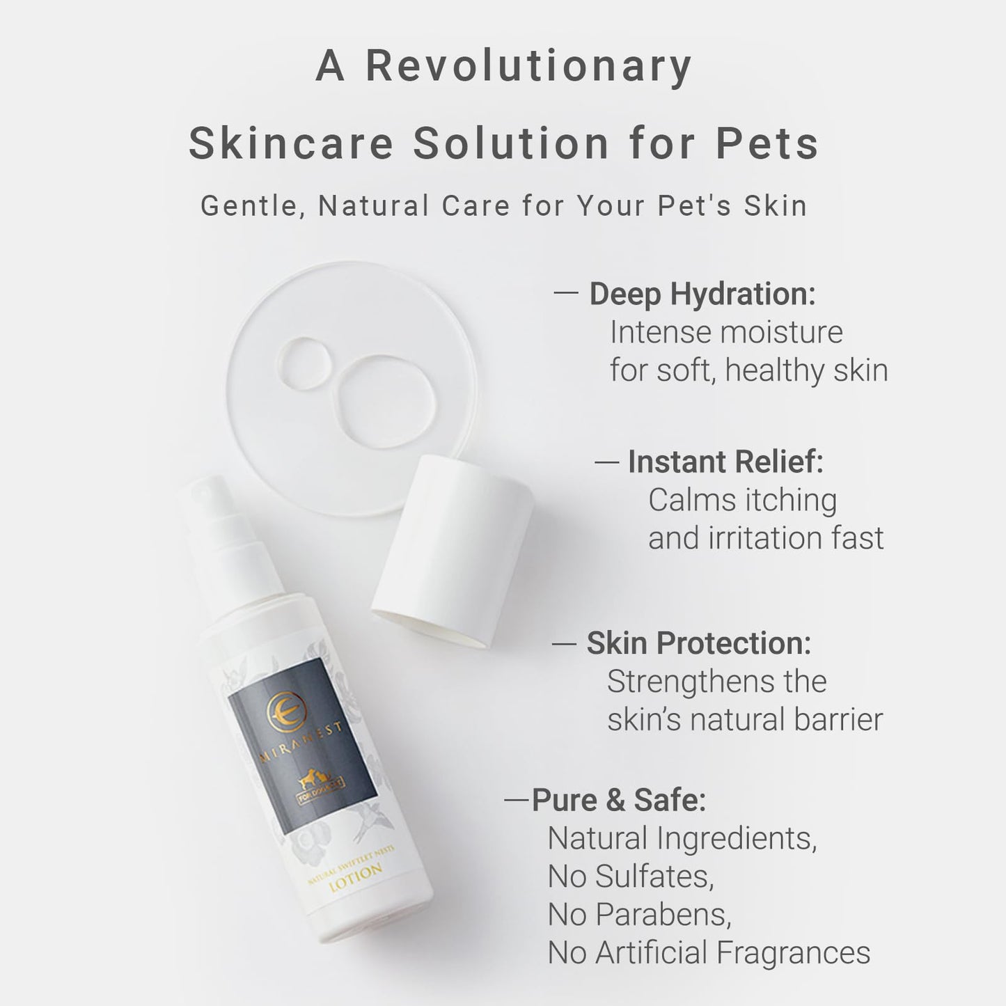 Moisturizing Pet Lotion For Dry & Itchy Skin