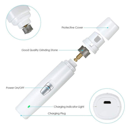 Quiet Pet Nail Grinder & Clipper For All Sizes