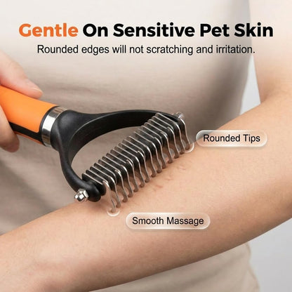 Double-Sided Pet Dematting & Deshedding Comb
