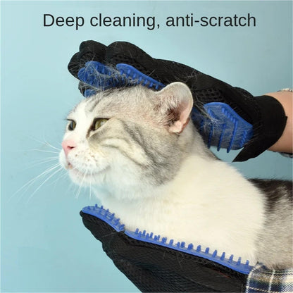 Silicone Pet Grooming Gloves For Shedding Control