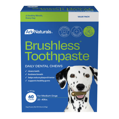 Brushless Dental Chews For Plaque & Fresh Breath