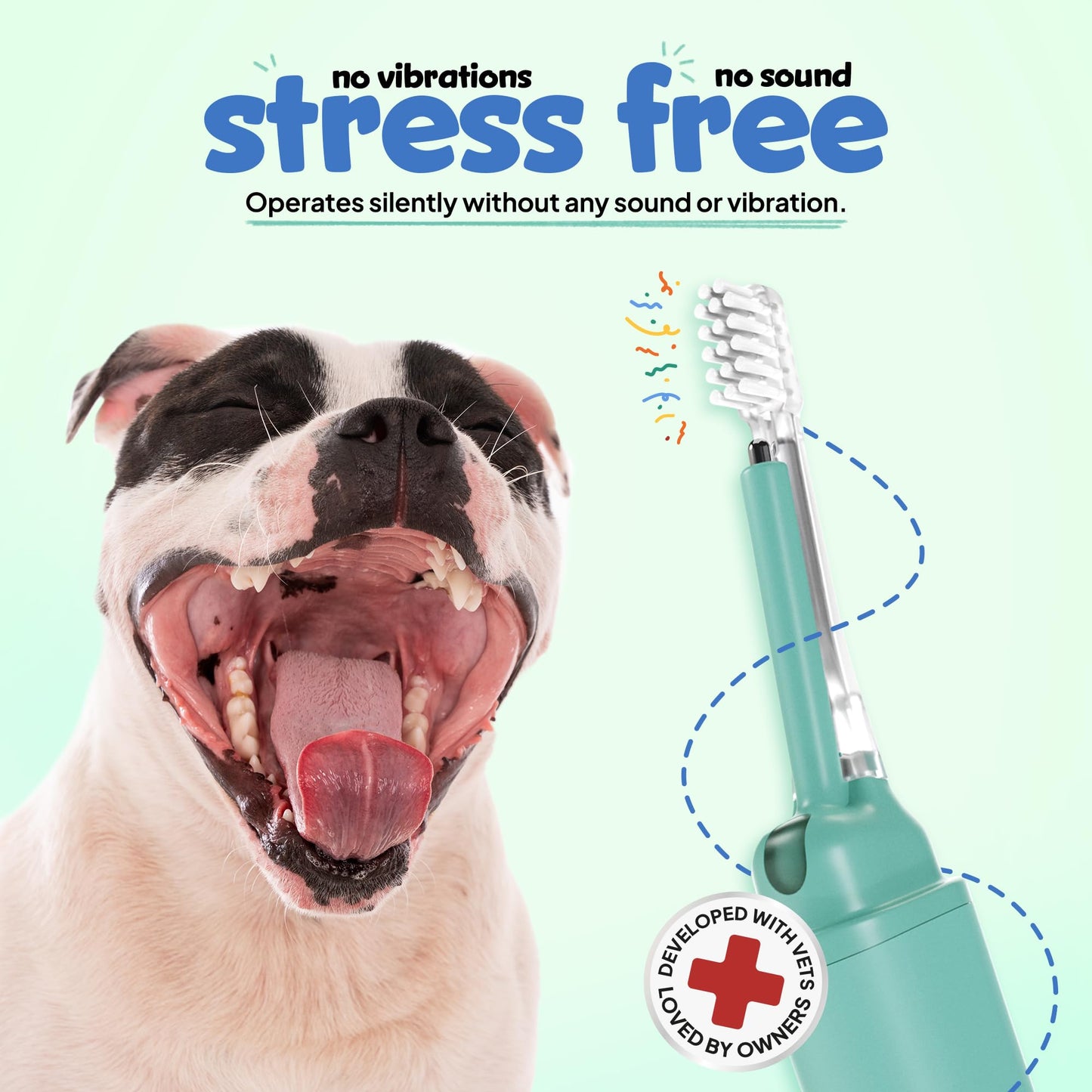 Electrolytic Dog Toothbrush For Plaque Removal