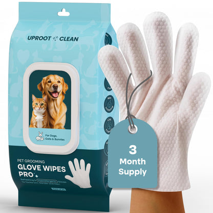 Extra-Thick Pet Cleaning Gloves For Daily Grooming