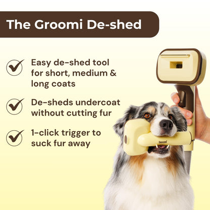 3-In-1 Pet Grooming Vacuum Brush For All Coats