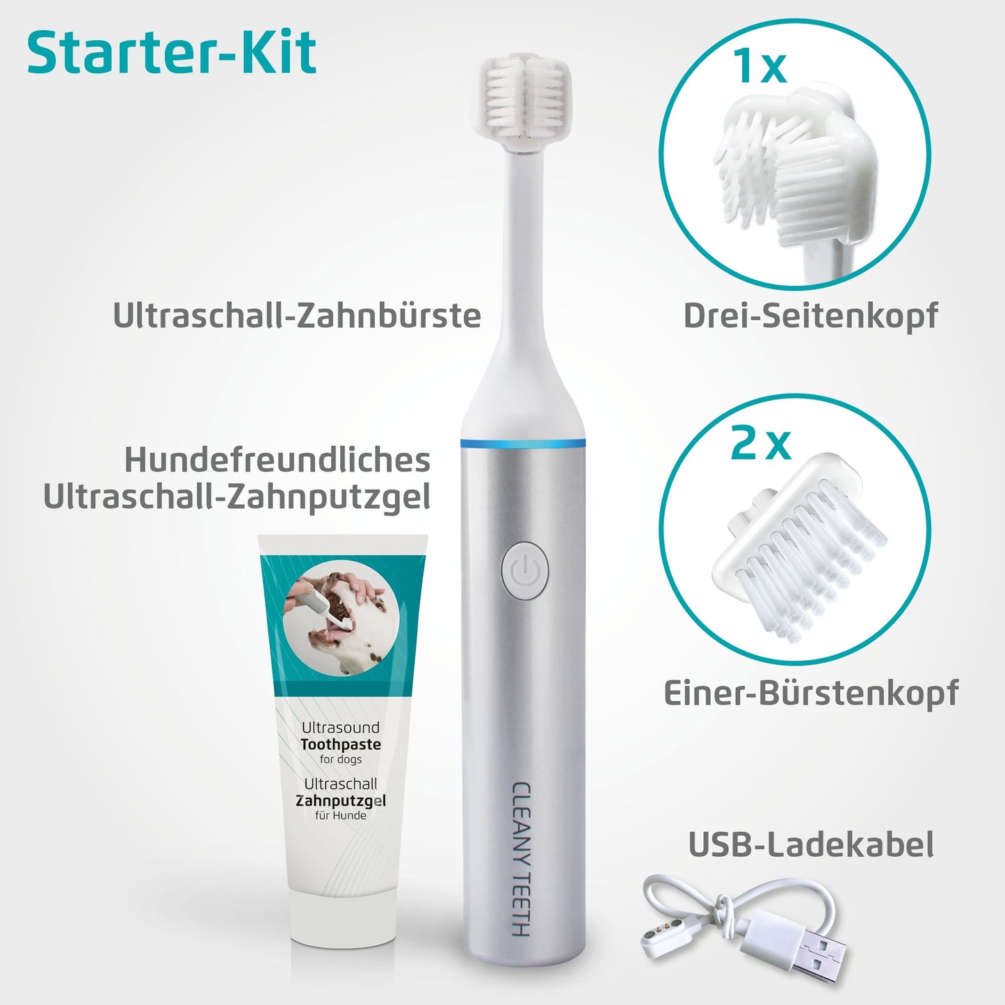 Dog Toothbrush Starter Kit For Clean Teeth