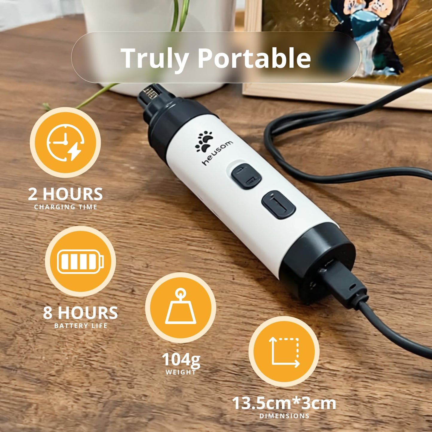 Silent Pet Nail Grinder For Stress-Free Grooming