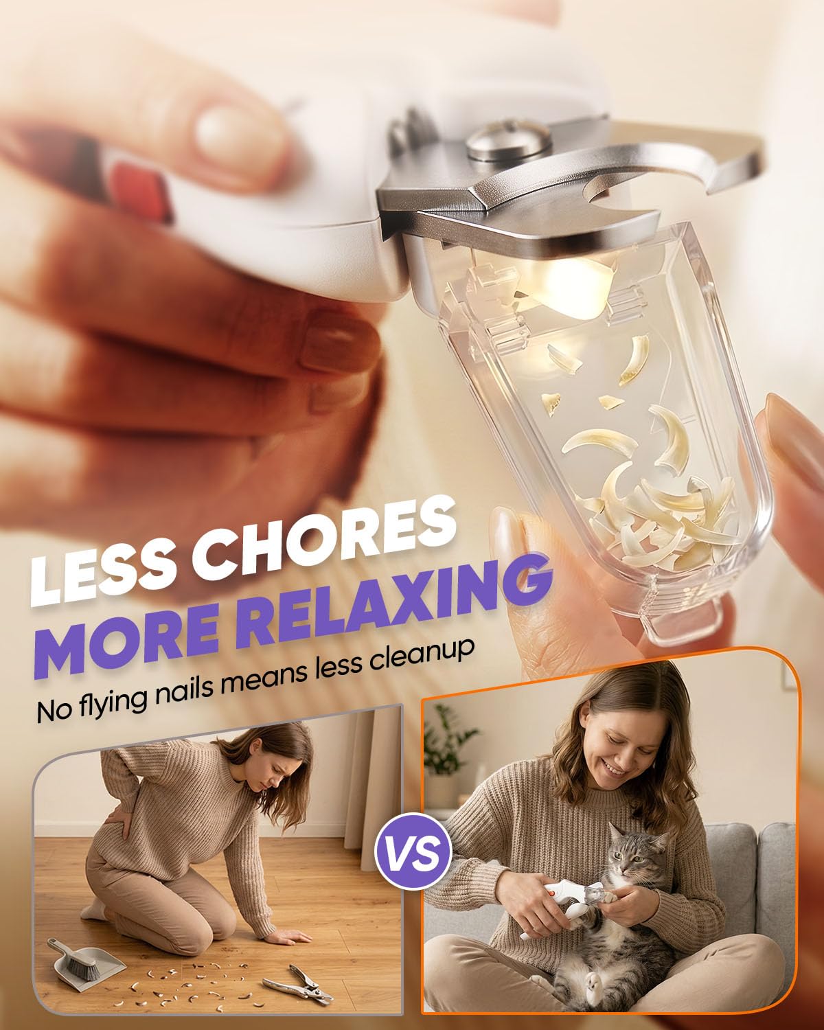 2-In-1 Pet Nail Clipper & Grinder With LED
