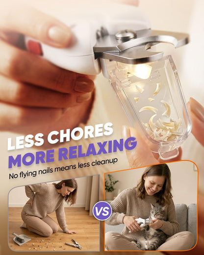 2-In-1 Pet Nail Clipper & Grinder With LED