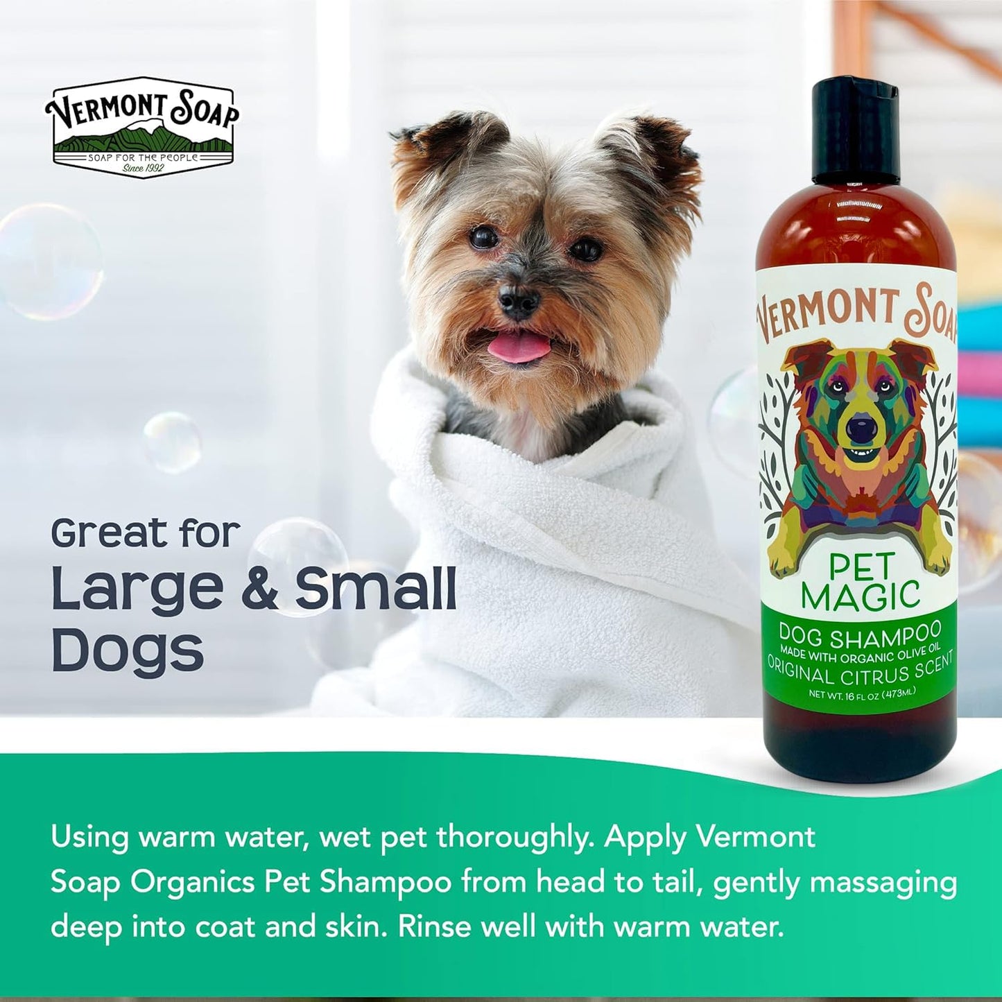 Organic Pet Shampoo For Sensitive Skin Care