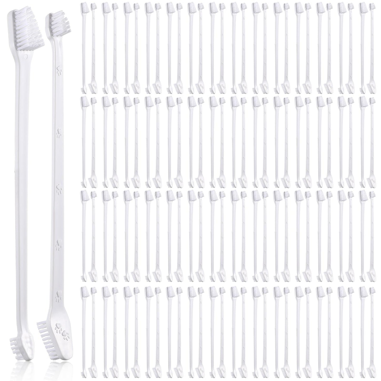 Double Head Pet Toothbrush Set For Daily Care