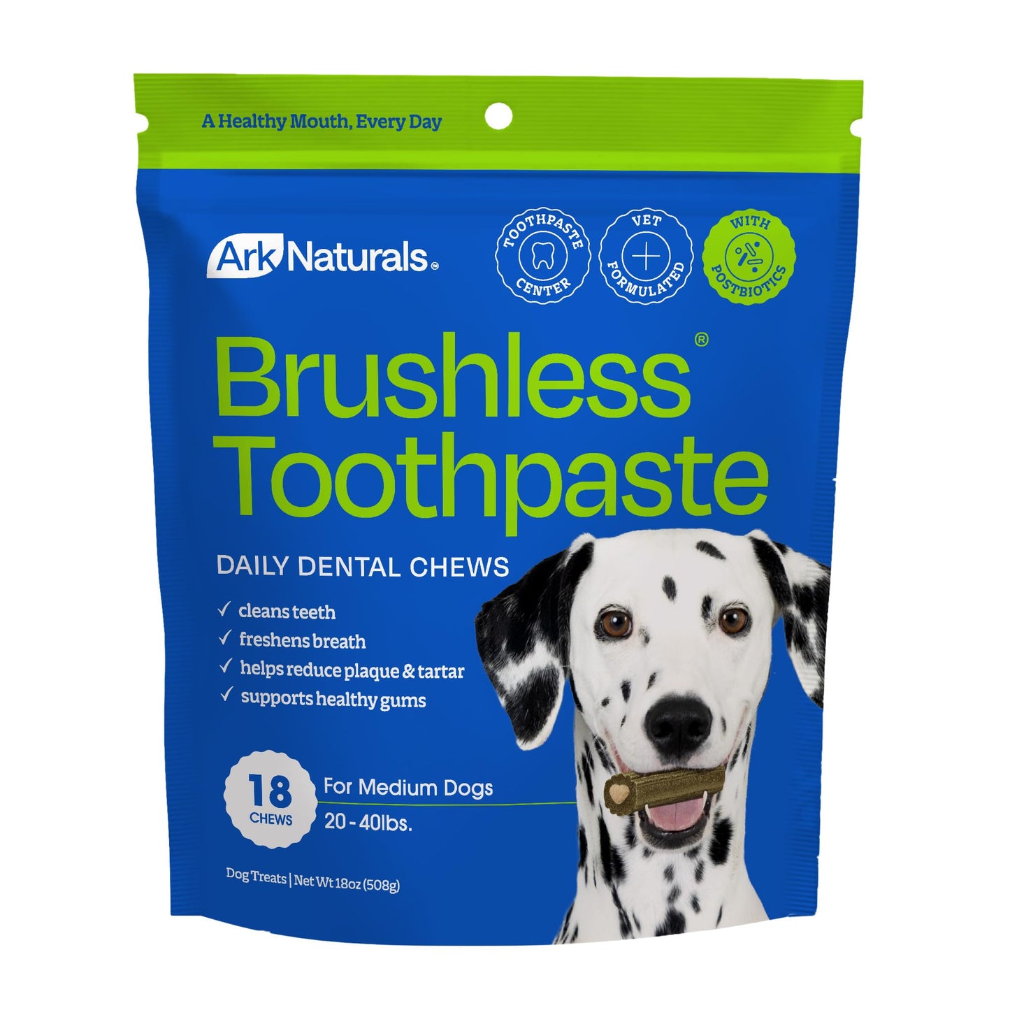 Brushless Dental Chews For Plaque & Fresh Breath