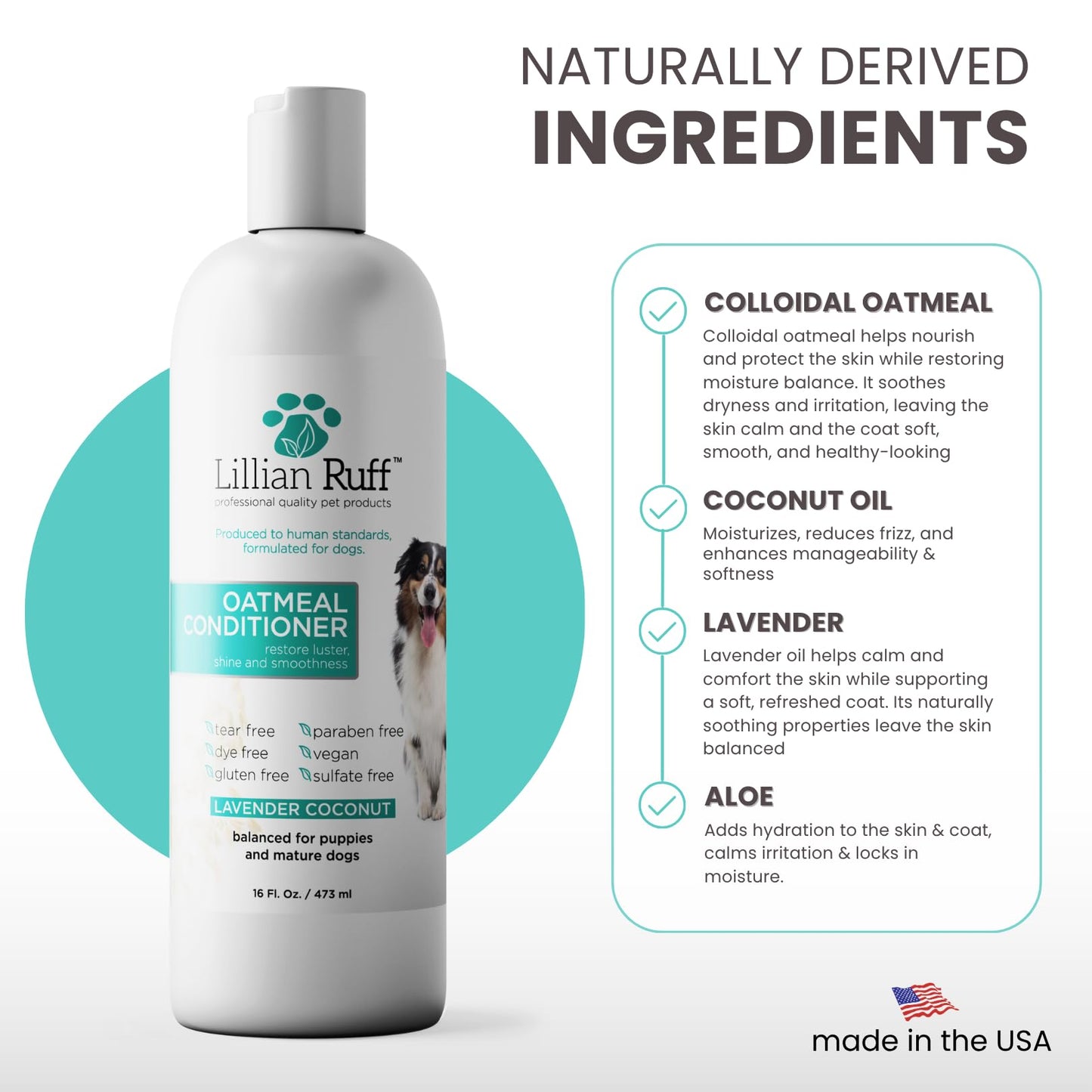 Calming Oatmeal Pet Conditioner For Dry Skin