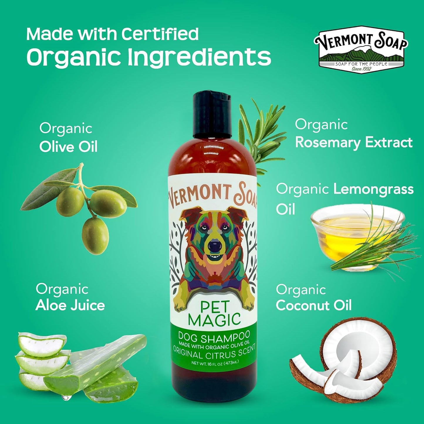 Organic Pet Shampoo For Sensitive Skin Care
