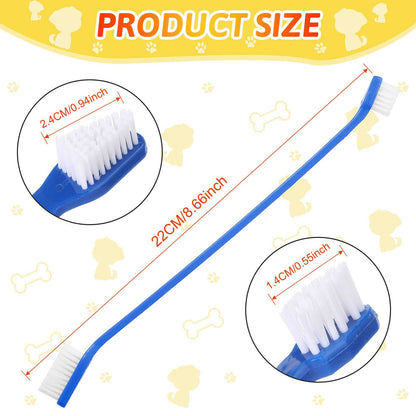 Dual Head Pet Toothbrush Kit For Daily Care
