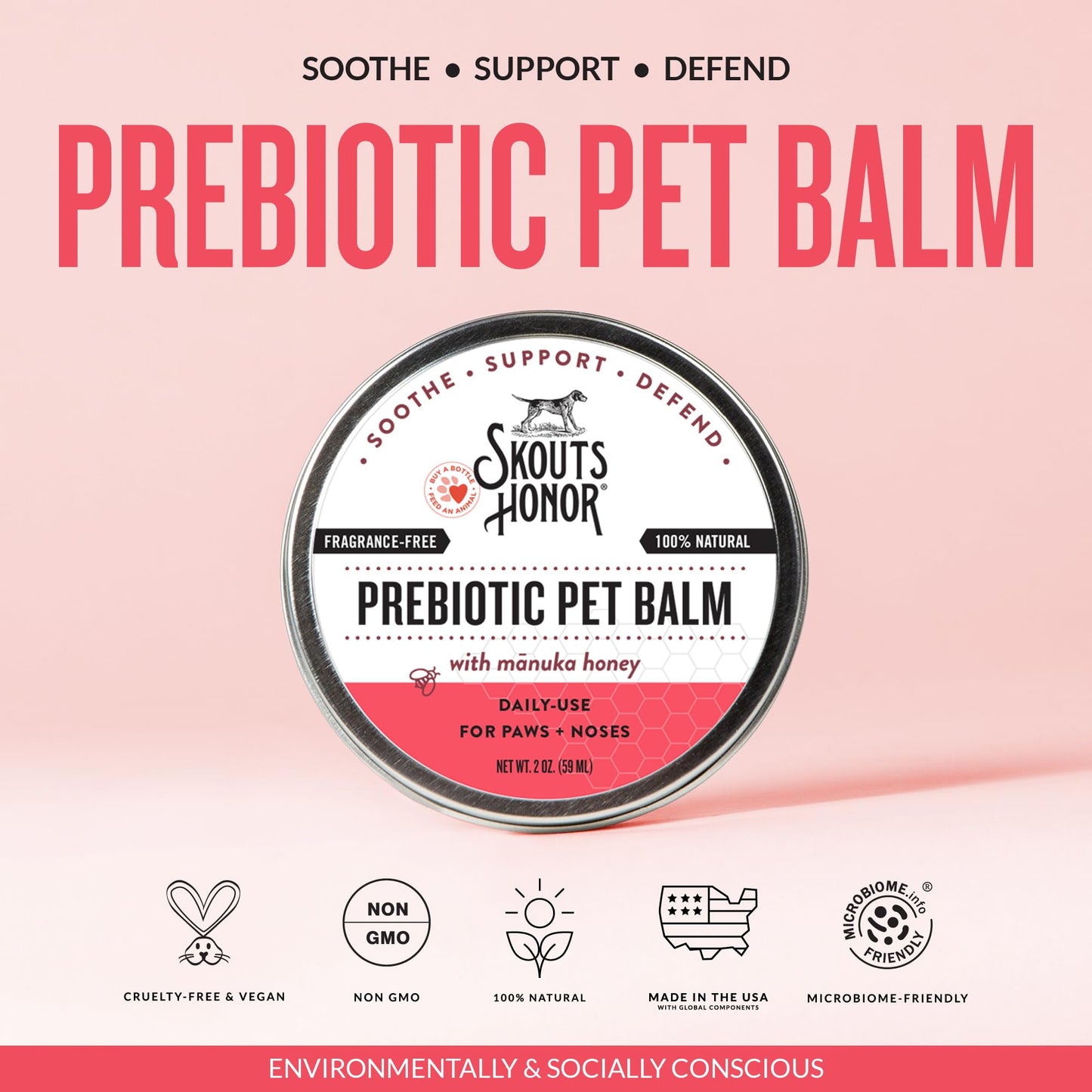Prebiotic Pet Balm For Dry Paws & Noses