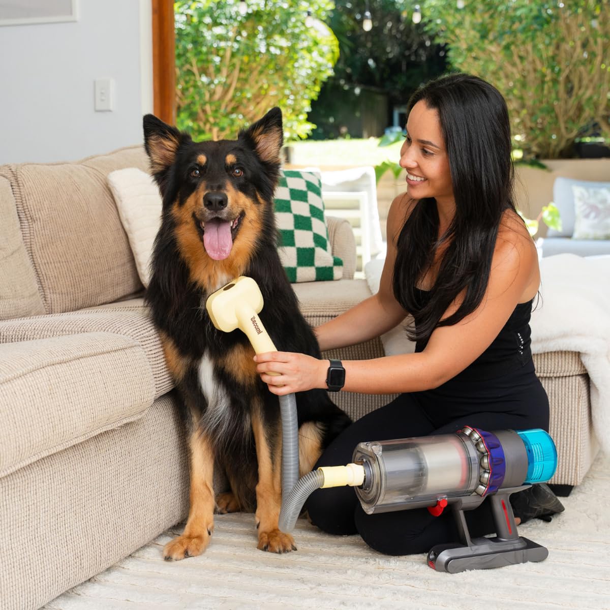 3-In-1 Pet Grooming Vacuum Brush For All Coats