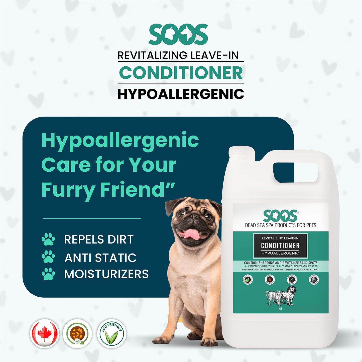 Natural Pet Conditioner For Soft Healthy Coats