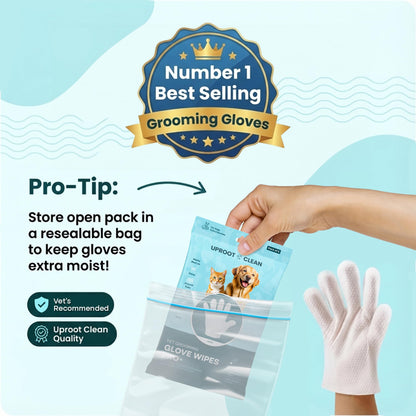 Extra-Thick Pet Cleaning Gloves For Daily Grooming