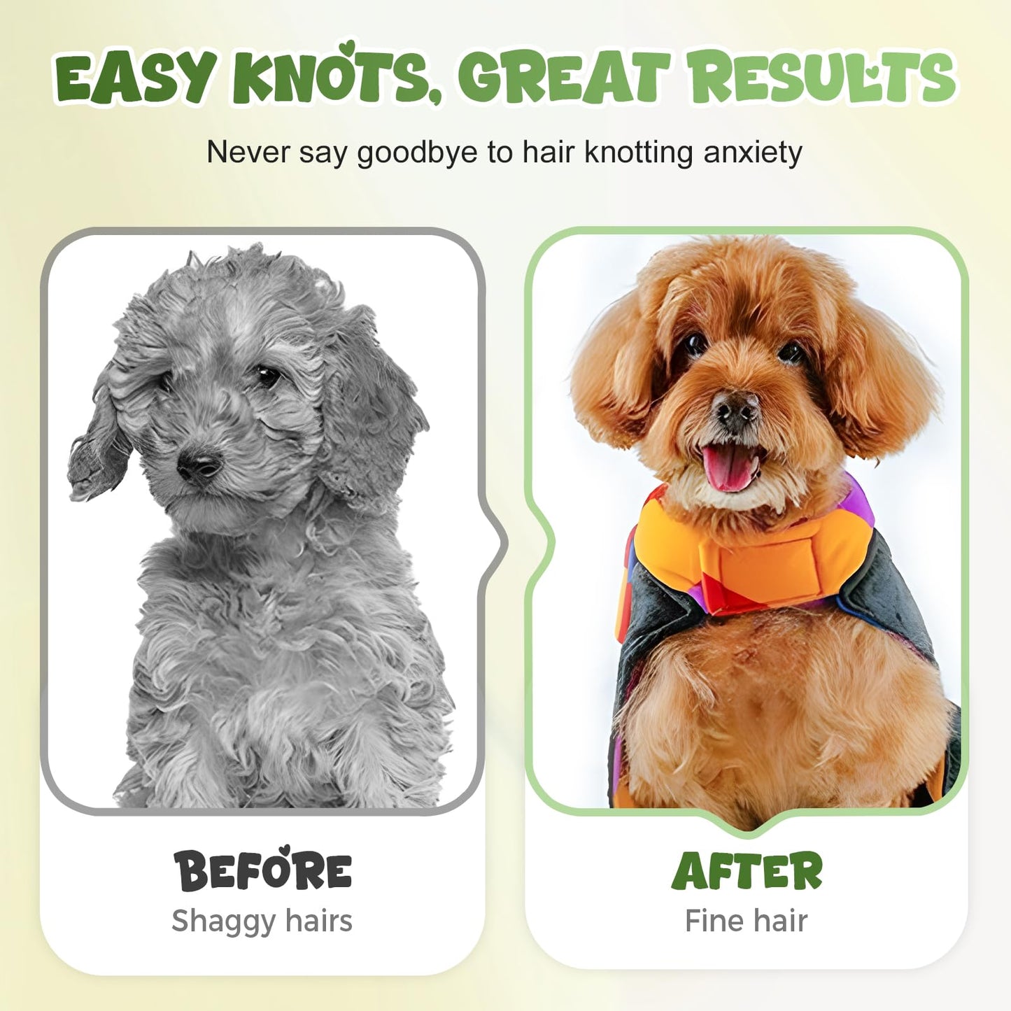 Double-Sided Pet Deshedding & Dematting Brush
