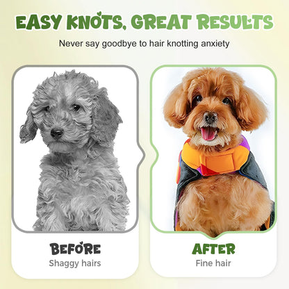 Double-Sided Pet Deshedding & Dematting Brush