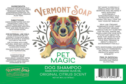 Organic Pet Shampoo For Sensitive Skin Care