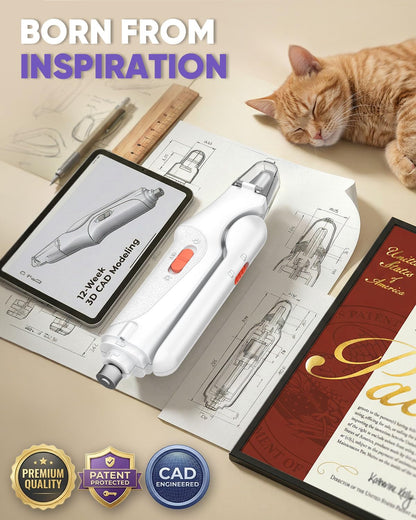 2-In-1 Pet Nail Clipper & Grinder With LED