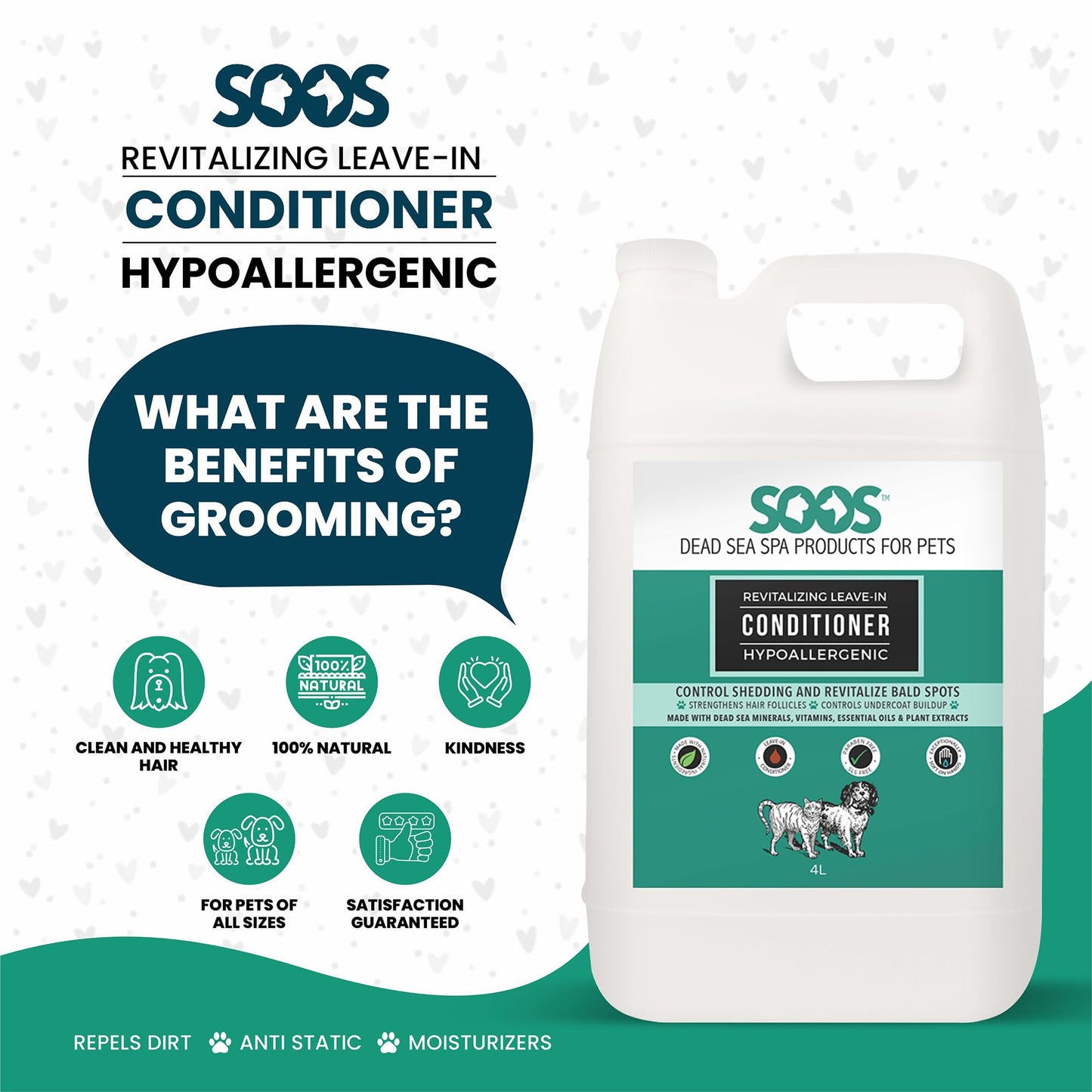 Natural Pet Conditioner For Soft Healthy Coats