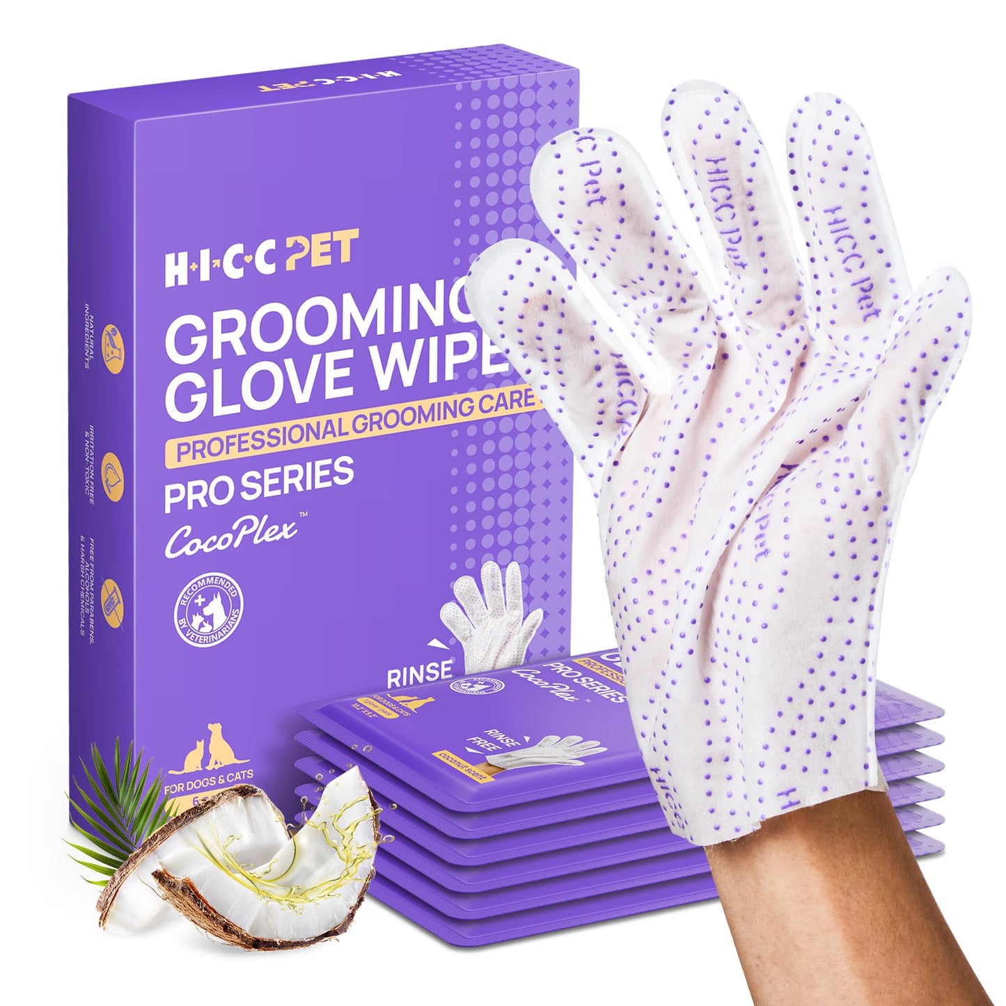 HICC PET Dog Bath Wipes Cleaning Deodorizing