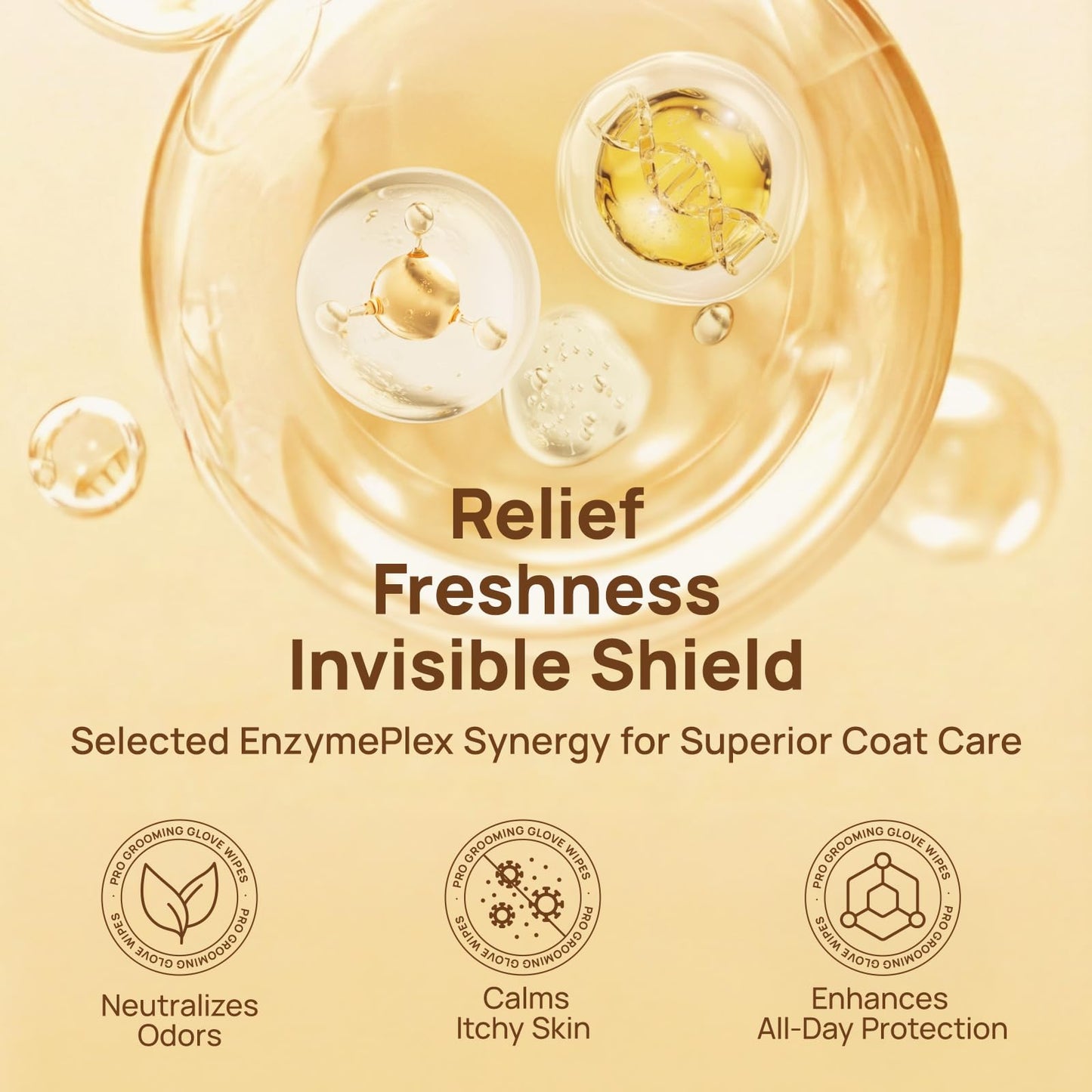 HICC PET Dog Bath Wipes Cleaning Deodorizing