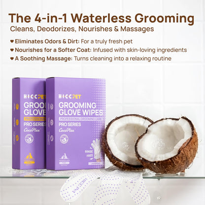 HICC PET Dog Bath Wipes Cleaning Deodorizing
