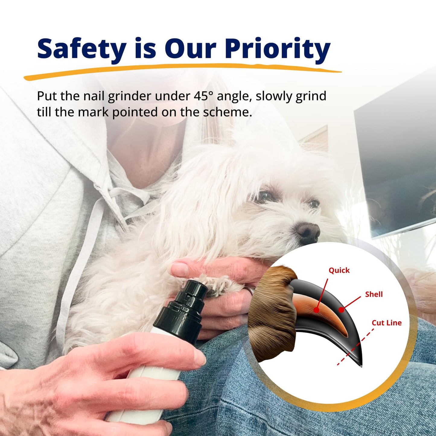 Silent Pet Nail Grinder For Stress-Free Grooming