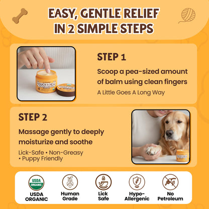 Organic Paw & Nose Balm For Dry Dog Skin