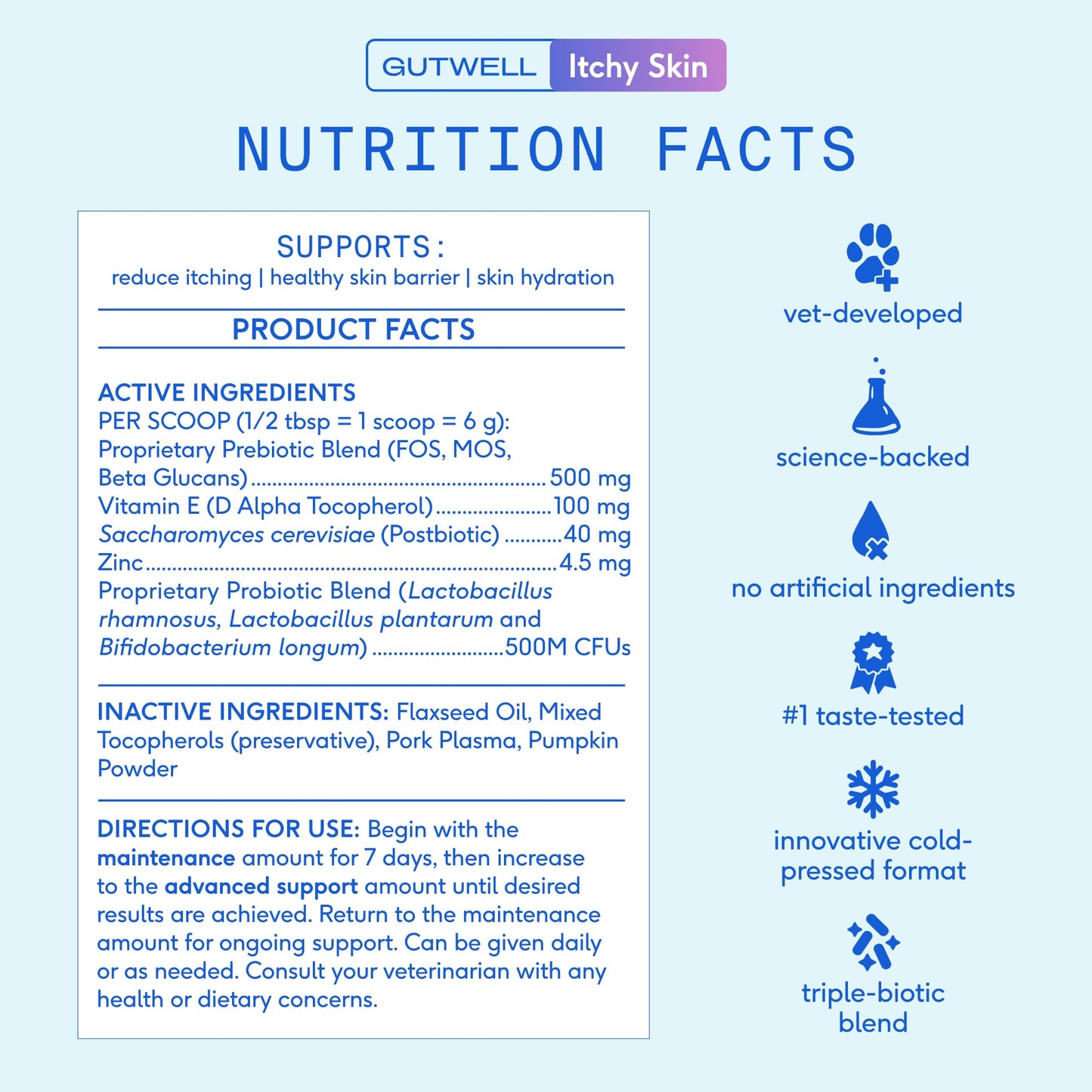 Triple-Biotic Itchy Skin Support Pellets For Dogs