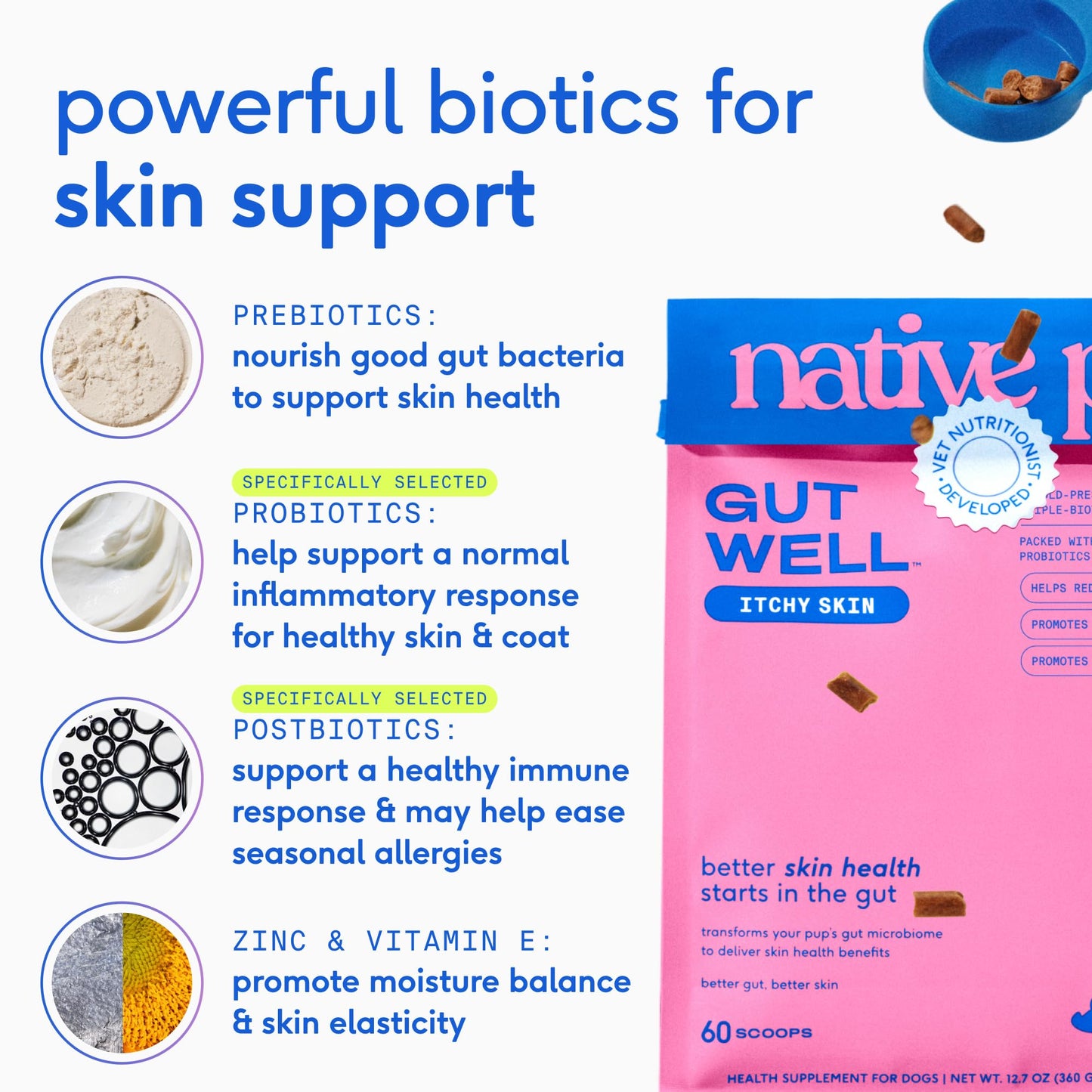 Triple-Biotic Itchy Skin Support Pellets For Dogs