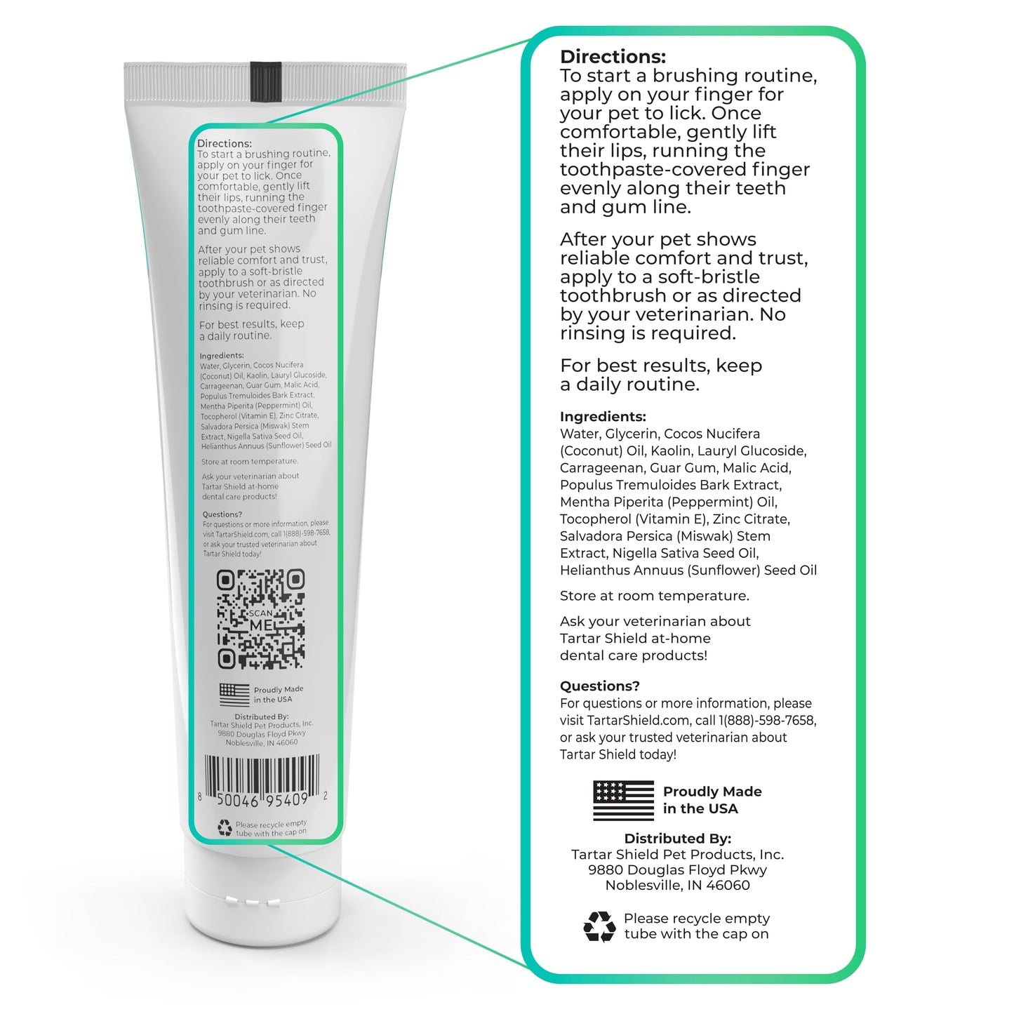 Natural Coconut Pet Toothpaste For Plaque Care