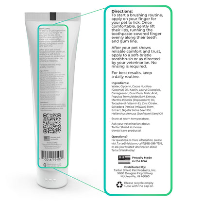 Natural Coconut Pet Toothpaste For Plaque Care