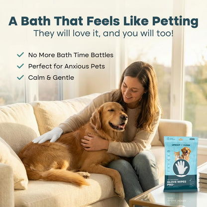 Extra-Thick Pet Cleaning Gloves For Daily Grooming