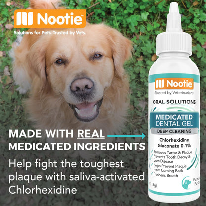 Nootie Medicated Dental Wipes for Dogs