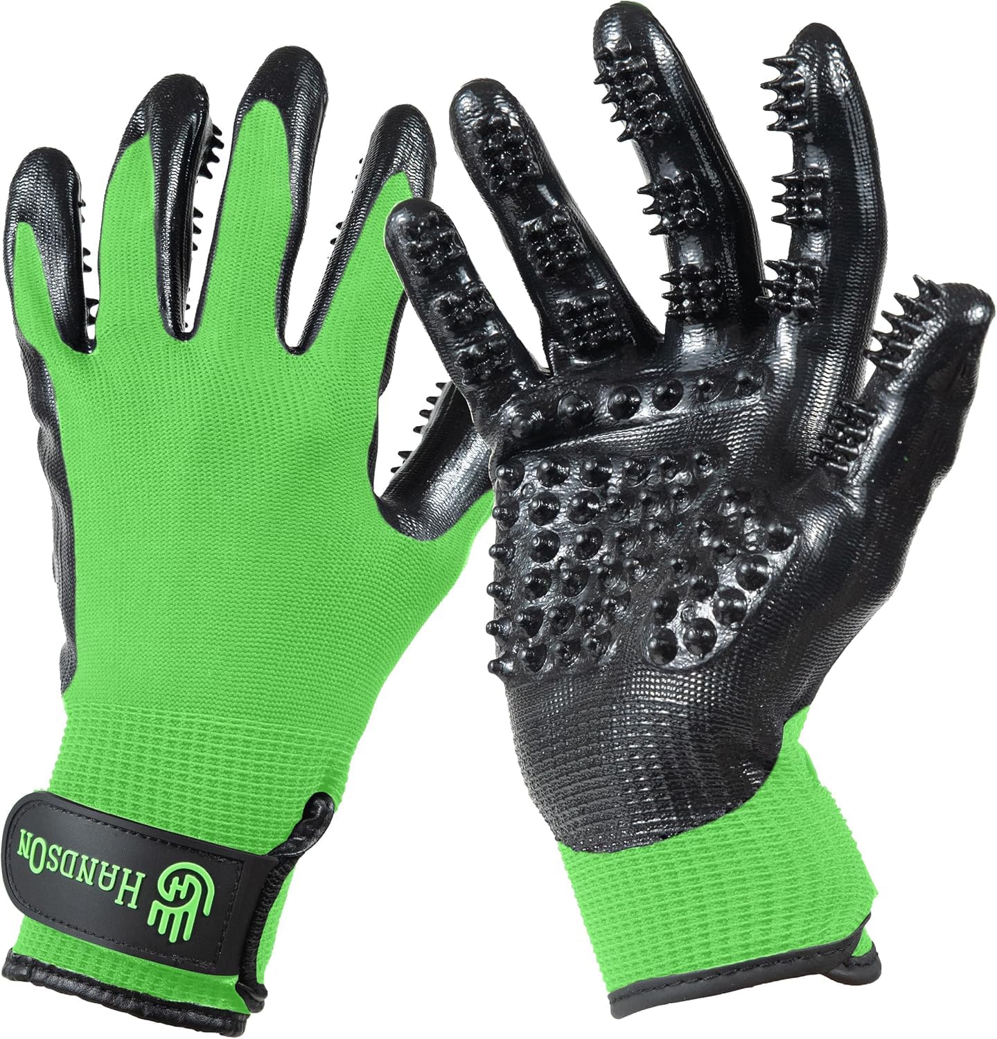 Pet Grooming Gloves For Shedding & Bathing