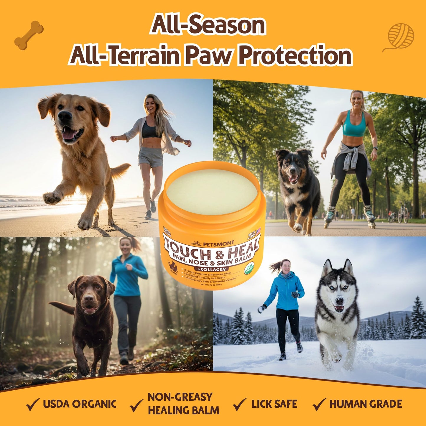 Organic Paw & Nose Balm For Dry Dog Skin