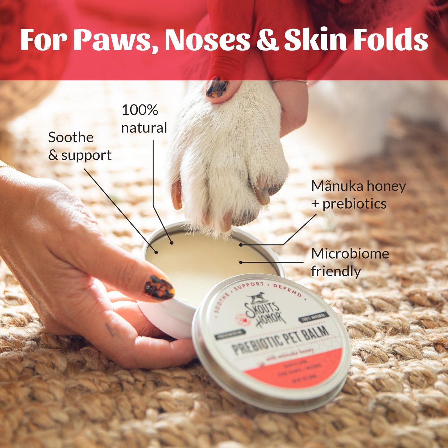 Prebiotic Pet Balm For Dry Paws & Noses